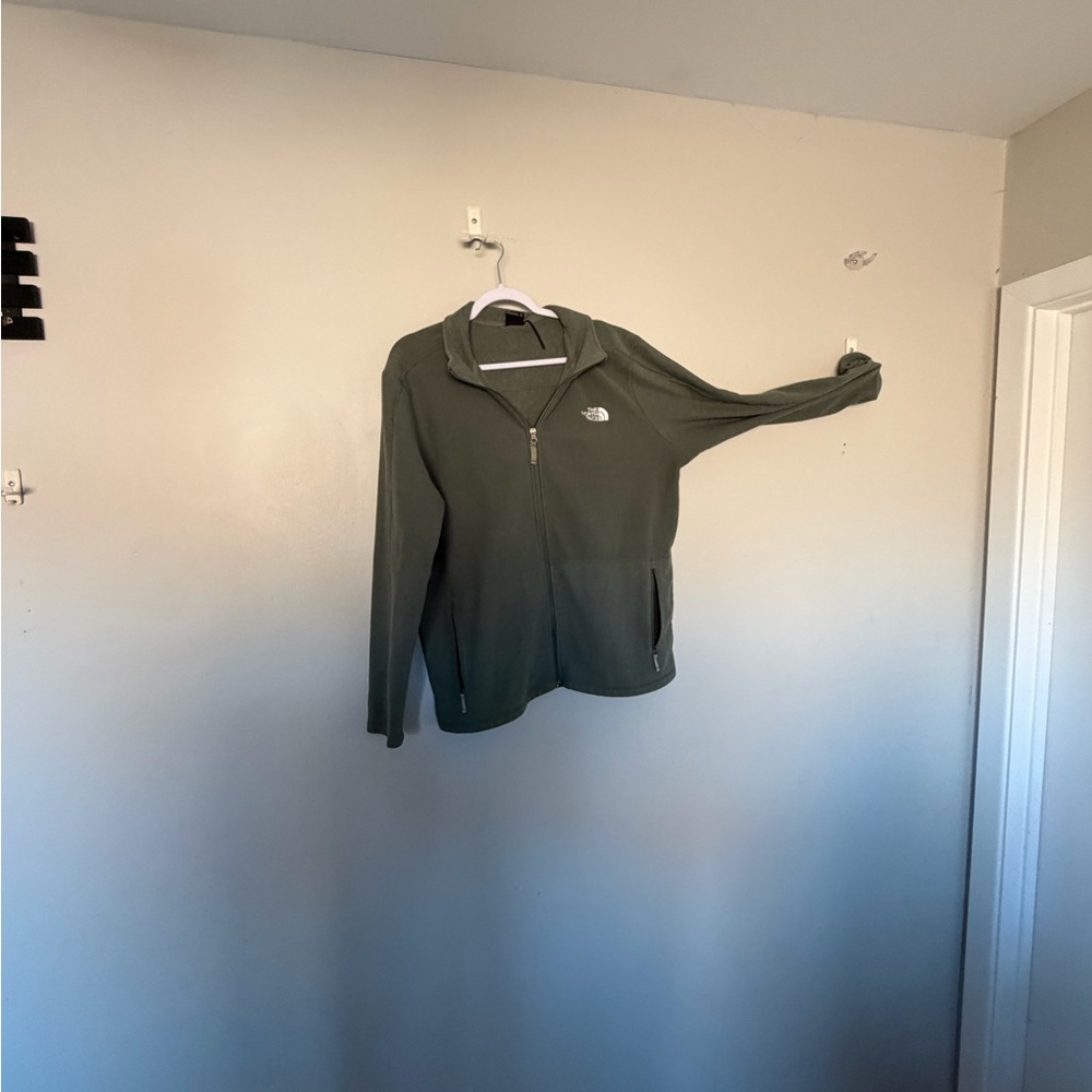 The North Face Olive Green Half-Zip Jacket
